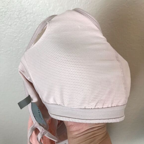 Athleta Mesh Energize pink crisscross layered tank top XS - Picture 5 of 8